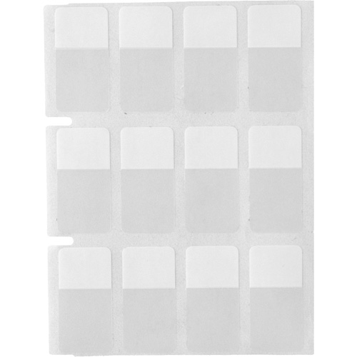 &eacute;tiquettes autoplastifiantes pour c&acirc;bles & fils de s&eacute;rie Core, Vinyle, 0,5" lo x 0,75" h, Transparent Canadian Safety Group Inc.