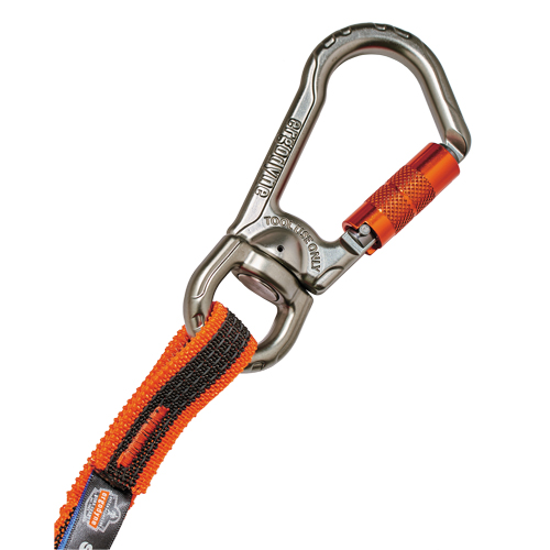 Squids&reg; 3109F(x) Double-Locking Tool Lanyard with Swivel, Bungee, Carabiner/Loop Canadian Safety Group Inc.