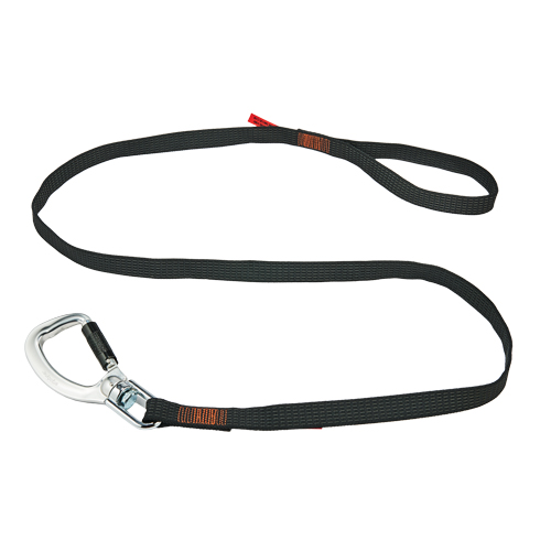 Longe porte-outils &agrave; rotule et &agrave; verrouillage double Squids 3129, Longueur fixe, Mousqueton/boucle Canadian Safety Group Inc.