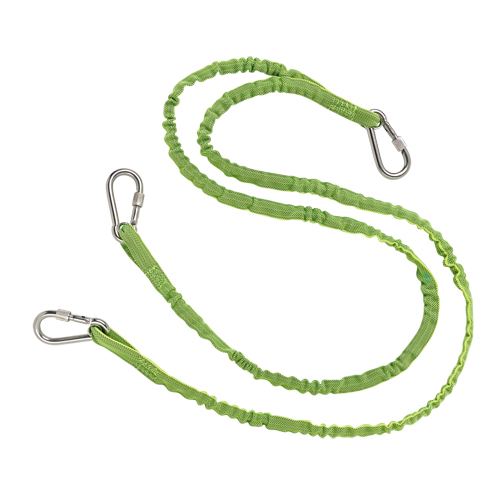 Squids&reg; 3311 Twin Leg Tool Lanyard, Bungee, Triple Carabiner Canadian Safety Group Inc.