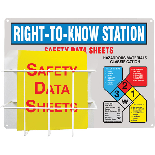 Basket-Style Aluminum Station, English, Binders Included Canadian Safety Group Inc.