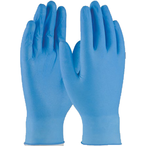 Gants jetables, Petit, Nitrile, 4 mils, Sans poudre, Bleu Canadian Safety Group Inc.
