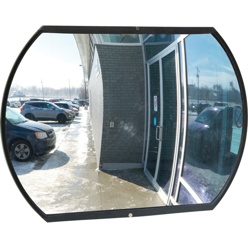 Roundtangular Convex Mirror with Bracket, 24" H x 36" W, Indoor/Outdoor Canadian Safety Group Inc.