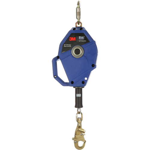 Cordage de s&eacute;curit&eacute; autor&eacute;tractable avec verrouillage intelligent, 20', Acier galvanis&eacute;, Pivotant Canadian Safety Group Inc.