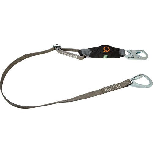 V-Series Tie-Back Lanyard, 6', Carabiner Center, Snap Hook Leg Ends, Polyester Canadian Safety Group Inc.