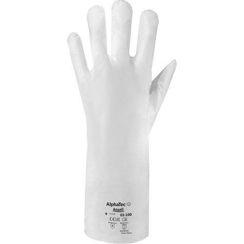Gants r&eacute;sistants aux produits chimiques ALPHATEC 02-100, Taille 8, 15,0" lo, PEHP, 2,4 mils Canadian Safety Group Inc.