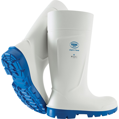 Bottes de s&eacute;curit&eacute; Bekina Steplite pour lhygi&egrave;ne et la s&eacute;curit&eacute; alimentaire, Polyur&eacute;thane, Embout Acier, Pointure 4 Canadian Safety Group Inc.