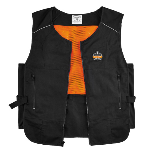 Chill-Its&reg; 6260 Lightweight Phase Change Cooling Vest with Packs, Small/Medium, Black Canadian Safety Group Inc.