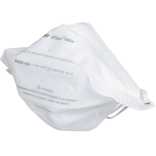 Respirateur et masque chirurgical VFlex contre les particules en sant&eacute;, N95, Certifi&eacute; NIOSH Canadian Safety Group Inc.