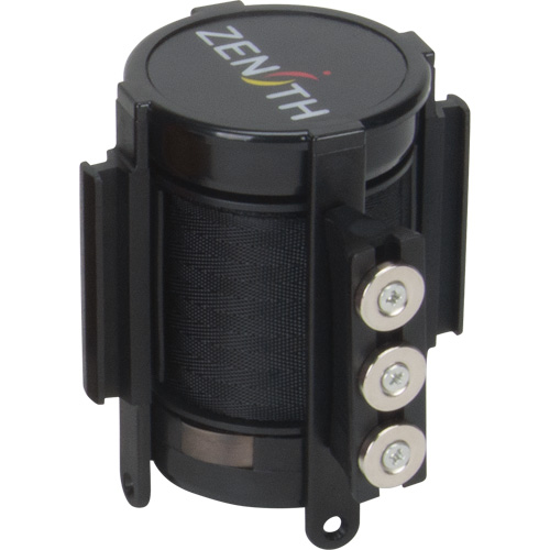 Cassette de ruban magn&eacute;tique pour barri&egrave;re de contr&ocirc;le des foules personnalis&eacute;e, 12', Ruban Noir Canadian Safety Group Inc.
