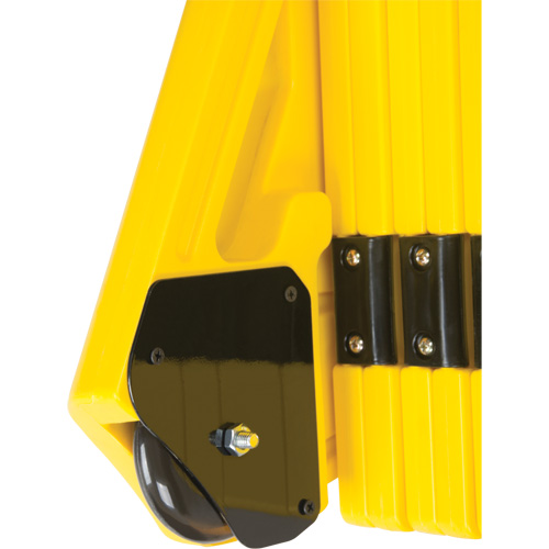 Portable Mobile Barrier, 40" H x 13' L, Yellow Canadian Safety Group Inc.