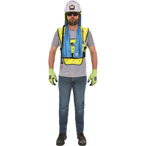 Chill-Its&reg; 6687 Economy Dry Evaporative Cooling Vest, Small/Medium, High Visibility Lime-Yellow Canadian Safety Group Inc.