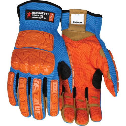 Forceflex&reg; Impact Gloves, Medium, Synthetic Palm, Slip-On Cuff Canadian Safety Group Inc.