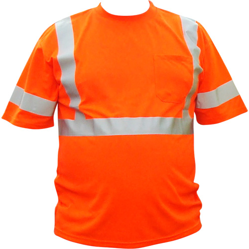 High Visibility Short-Sleeved Shirt, Cotton, 2X-Large, High Visibility Orange Canadian Safety Group Inc.