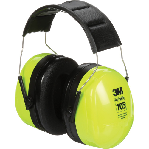 Peltor Optime 105 Earmuffs, Headband, 30 NRR dB Canadian Safety Group Inc.