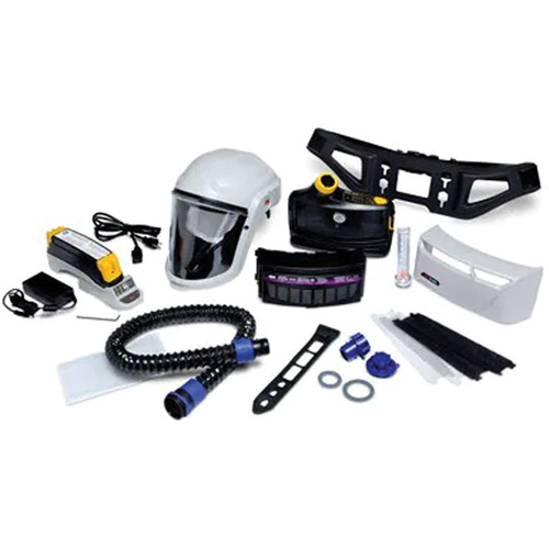 Trousse d'ensemble respirateur d'&eacute;puration d'air propuls&eacute; pour peintre Versaflo, Capuchon & visi&egrave;re, Pile Lithium-ion Canadian Safety Group Inc.