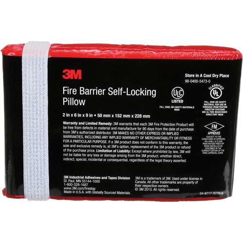 Coussin coupe-feu fixable Canadian Safety Group Inc.