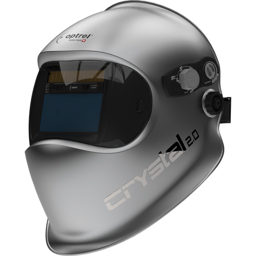 Crystal 2.0 Auto Darkening Welding Helmet, 3.94" L x 1.97" W View Area, 2/4 - 12 Shade Range, Silver Canadian Safety Group Inc.