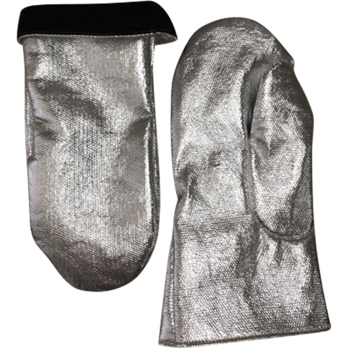 Mitaine de soudage r&eacute;sistant &agrave; la chaleur, Carbone aluminis&eacute;/Cuir, Taille unique, Prot&egrave;ge jusqu'&agrave; 800° F (426.66° C) Canadian Safety Group Inc.