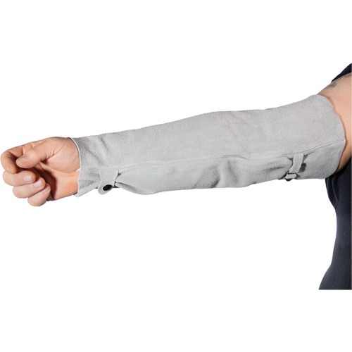 Manches r&eacute;sistantes &agrave; la chaleur pour soudeur, 18" lo, Gris perle Canadian Safety Group Inc.