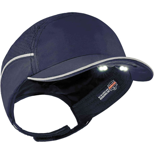 Casque antichocs l&eacute;ger avec lampe DEL 8965 Skullerz, Bleu marin Canadian Safety Group Inc.
