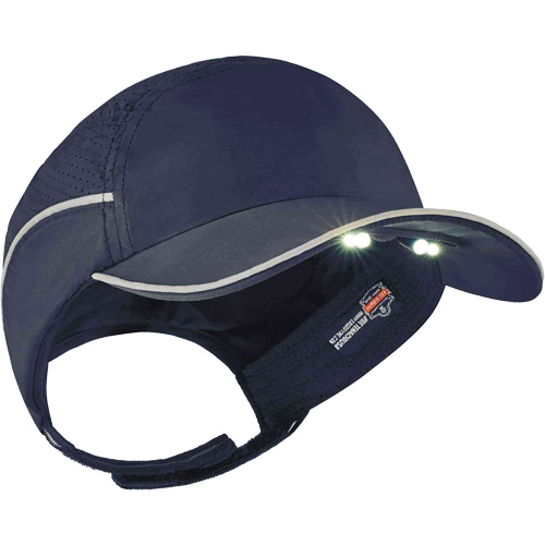 Casque antichocs l&eacute;ger avec lampe DEL 8965 Skullerz, Bleu marin Canadian Safety Group Inc.