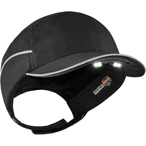 Casque antichocs l&eacute;ger avec lampe DEL 8965 Skullerz, Noir Canadian Safety Group Inc.