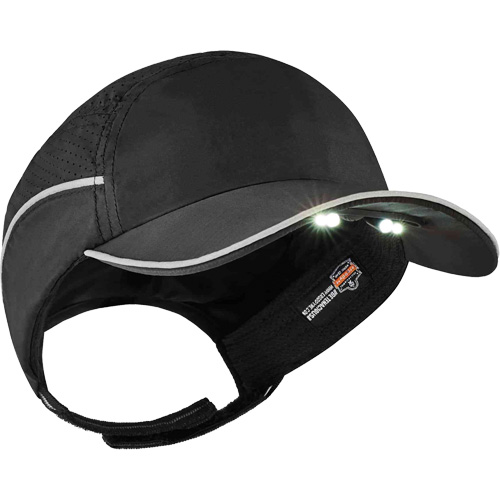 Skullerz&reg; 8965 Lightweight Bump Cap Hat with LED Lighting, Black Canadian Safety Group Inc.