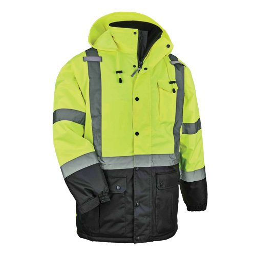 Parka thermique GloWear 8384 de Type R, Jaune lime haute visibilit&eacute;, Grand Canadian Safety Group Inc.