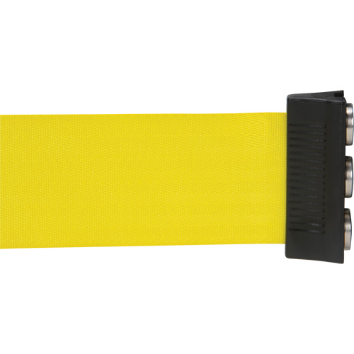 Cassette de ruban magn&eacute;tique pour barri&egrave;re de contr&ocirc;le des foules personnalis&eacute;e, 12', Ruban Jaune Canadian Safety Group Inc.