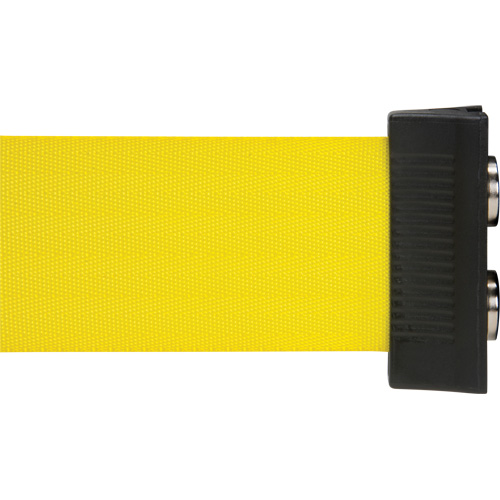 Wall Mount Barrier with Magnetic Tape, Steel, Screw Mount, 7', Yellow Tape Canadian Safety Group Inc.