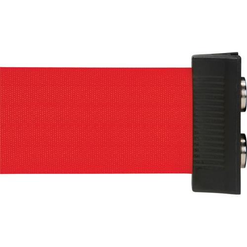 Wall Mount Barrier with Magnetic Tape, Steel, Screw Mount, 7', Red Tape Canadian Safety Group Inc.