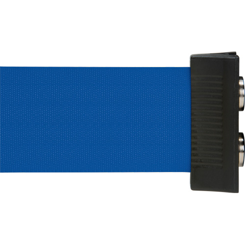 Wall Mount Barrier with Magnetic Tape, Steel, Screw Mount, 7', Blue Tape Canadian Safety Group Inc.