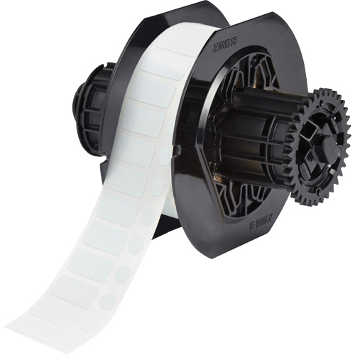 &eacute;tiquettes pour laboratoire et couvercles de flacon r&eacute;sistant aux produits chimiques de s&eacute;rie B33, Polyester, 1" lo x 0,5" h, Blanc Canadian Safety Group Inc.