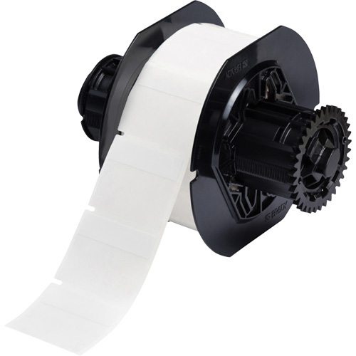 B33 Series Self-Laminating Labels, Vinyl, 1.75" L x 1.5" H, White Canadian Safety Group Inc.