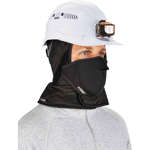 N-Ferno&reg; 3-Layer Winter Hard Hat Liner with Mouthpiece, Fleece Lining, One Size, Black Canadian Safety Group Inc.