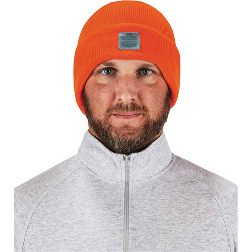 N-Ferno&reg; Rib Knit Beanie Hat, One Size, Orange Canadian Safety Group Inc.
