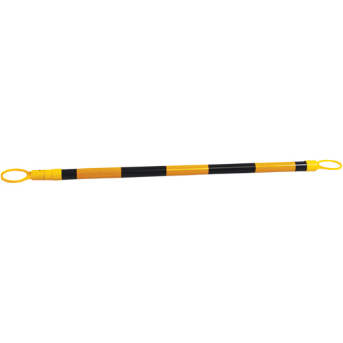 Retractable Cone Bar, 7'2" Extended Length, Black/Yellow Canadian Safety Group Inc.