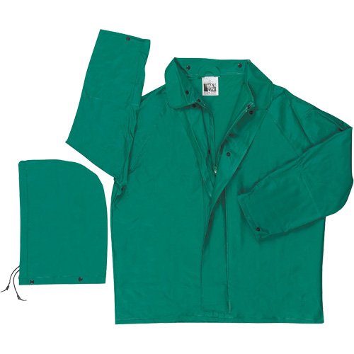 Dominator Limited Flammability Rain Jacket, Polyester/PVC, Medium, Green Canadian Safety Group Inc.