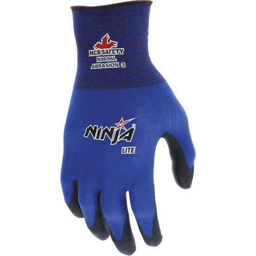 Ninja&reg; Lite Coated Gloves, Large, Polyurethane Coating, 18 Gauge, Nylon Shell Canadian Safety Group Inc.