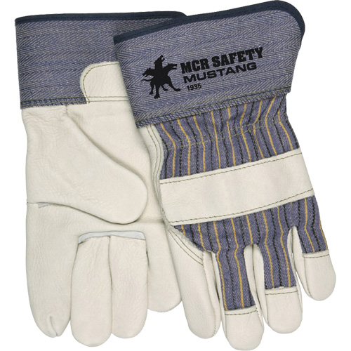 Mustang Fitters Gloves, Large, Grain Cowhide Palm, Fleece Inner Lining Canadian Safety Group Inc.