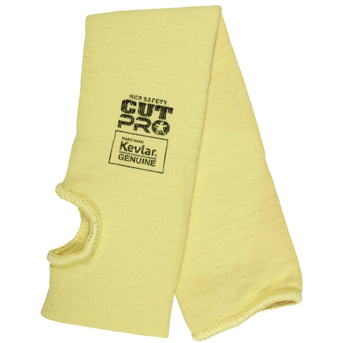 Safety Cut Pro Cut Resistant Sleeve, Kevlar&reg;, 18", ASTM ANSI Level A3, Yellow Canadian Safety Group Inc.