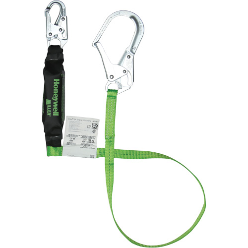 Miller&reg; HP Shock-Absorbing Lanyard, 6', Scaffold Hook Center, Locking Snap Hook Leg Ends, Polyester Canadian Safety Group Inc.