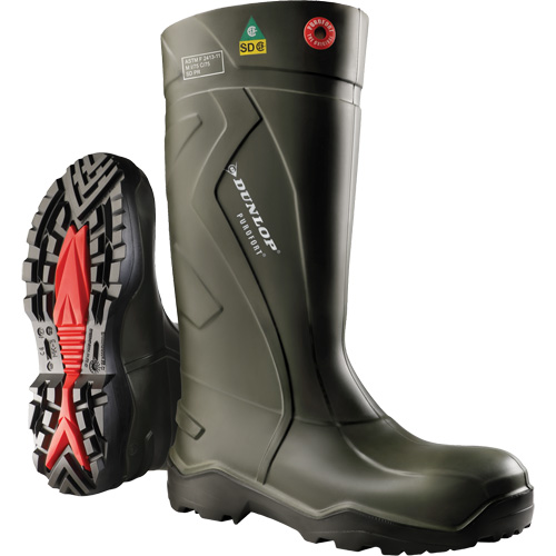 Purofort+&reg; Full Safety Boots, Purofort&reg;, Steel Toe, Size 7, Puncture Resistant Sole Canadian Safety Group Inc.
