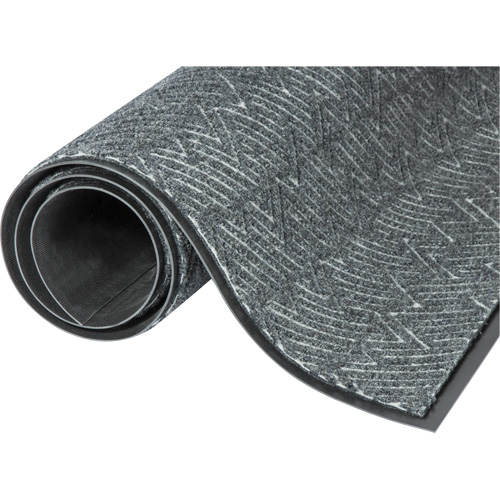 Triathlon Performance Entrance Mats, Wiper/Scraper, 4' x 6' x 7/16", Cool Grey Canadian Safety Group Inc.