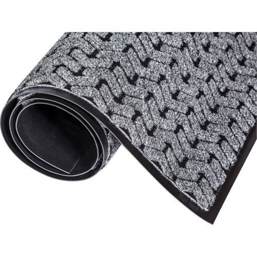 Tire-Track Performance Entrance Mats, Wiper/Scraper, 4' x 8' x 3/8", Grey Canadian Safety Group Inc.
