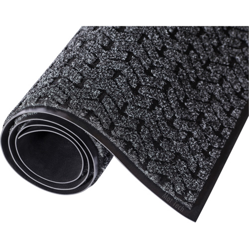 Tire-Track Performance Entrance Mats, Wiper/Scraper, 4' x 8' x 3/8", Charcoal Canadian Safety Group Inc.