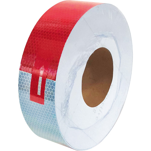 Conspicuity Tape, 2" W x 150' L, Red & White Canadian Safety Group Inc.