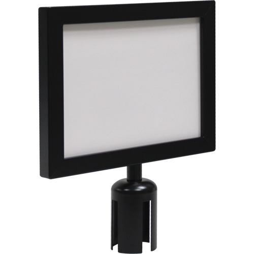 Sign Frame for Crowd Control Post, Black Canadian Safety Group Inc.