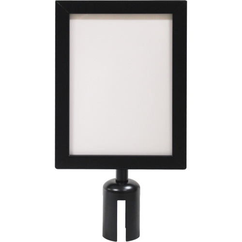 Sign Frame for Crowd Control Post, Black Canadian Safety Group Inc.